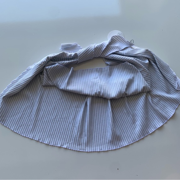 NWT JMP the label TAHITI MINI SARONG WRAP SKIRT - WHITE SHIMMER - Picture 8 of 9